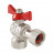 Кран шаровой VALTEC угловой 3/4" × 3/4" ВР/ВР, с накидной гайкой (VT.266.N.0505)