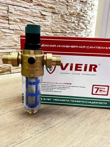 Фильтр с регулятором давления и манометром для холодной воды Vieir JC160