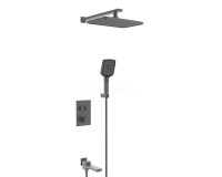 Душевая система ViEiR V25006-3G, скрытый монтаж, графит