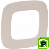 Рамка Legrand Valena Allure 1 пост Тиснение бежевое 754381