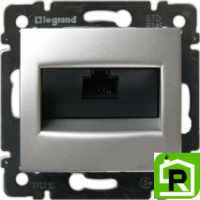 Розетка Legrand Valena RJ45 (алюминий) 770230