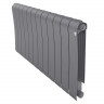 Радиатор биметаллический Royal Thermo Infinity 500 Silver Satin 12 секций, боковое подключение