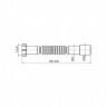 Труба гофрированная 390-830 мм, 1 1/4" х 32/40 мм Alcaplast
