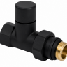 Клапан радиаторный ручной прямой Zeissler 1/2", ZSv.212.02B, черный