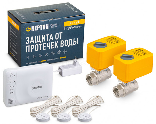 Система защиты от протечек воды Neptun Special Edition, Умный проводной 3/4 дюйма, 1419508