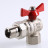 Кран шаровой VALTEC BASE угловой с полусгоном 1/2" VT.228.N.04
