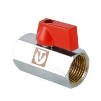 Кран шаровой VALTEC MINI 1/2" ВР/ВР, флажок (VT.330.N.04)