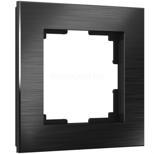 Рамка на 1 пост Werkel Aluminium (черный алюминий) W0011708
