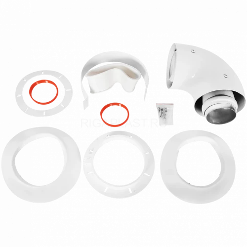 Начальный участок 90° универсальный 60/100 (кроме Immergas и Navien Deluxe 75/100) ROMMER