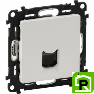 Розетка RJ-11 Legrand Valena Life 753068+755410 Белая