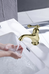 Смеситель для раковины GANZER GZ77111-E, золото