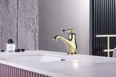 Смеситель для раковины GANZER GZ77111-E, золото