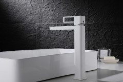 Смеситель для раковины-чаши GANZER GZ12112-F, белый