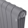 Радиатор биметаллический Royal Thermo Infinity 500 Silver Satin 4 секции, боковое подключение
