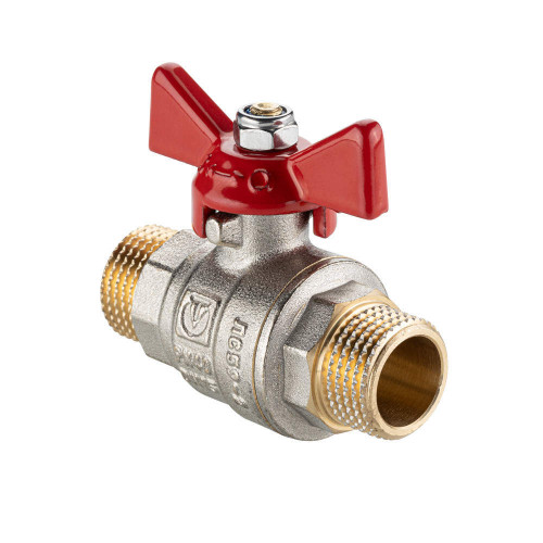 Кран шаровой VALTEC BASE-ГОСТ 3/4" НР/НР, бабочка (VT.219S.N.05)
