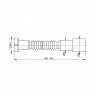 Труба гофрированная 390-840 мм, 1 1/4" х 40/50 мм Alcaplast