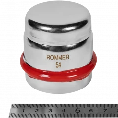 Заглушка ROMMER 54 мм из нержавеющей стали, RSS-0025-000054