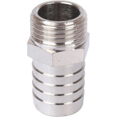 Штуцер STOUT НР 1/2"×20 мм, никелированный, SFT-0067-001220