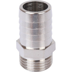 Штуцер STOUT НР 1/2"×20 мм, никелированный, SFT-0067-001220