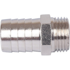Штуцер STOUT НР 1/2"×20 мм, никелированный, SFT-0067-001220