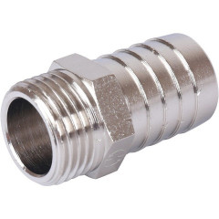 Штуцер STOUT НР 1/2"×20 мм, никелированный, SFT-0067-001220