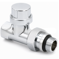 Клапан радиаторный термостатический прямой Zeissler 1/2", ZSv.216.02CP, хром