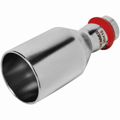Муфта переходная ВПр-НПр 35х15 из стали нержавеющей, прессовой ROMMER