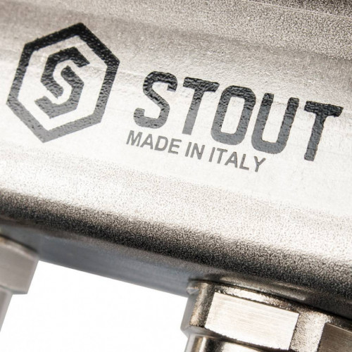 Коллекторная группа из нержавеющей стали с расходомерами на 9 выходов STOUT