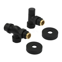 Набор термостатический осевой 1/2" Zeissler 15мм М30х1,5 (Черный)