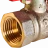 Кран шаровой ВР/НР 1/2", бабочка ROMMER