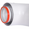 Начальный участок 90° 60/100 (Bosch, Buderus, Navien S/C/E, Baxi ECO Nova/Classic, Baltur, Лемакс, Fondital) в комплекте фланец ROMMER