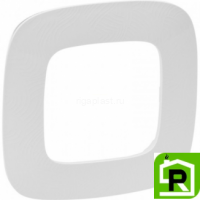 Рамка Legrand Valena Allure 1 пост Тиснение белое 754371