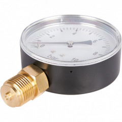 Манометр радиальный 80 мм, 10 бар, 1/2" ROMMER