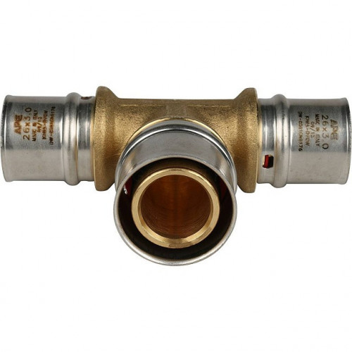 Тройник переходной 26х32х26 для металлопластиковых труб, прессовой STOUT SFP-0005-263226
