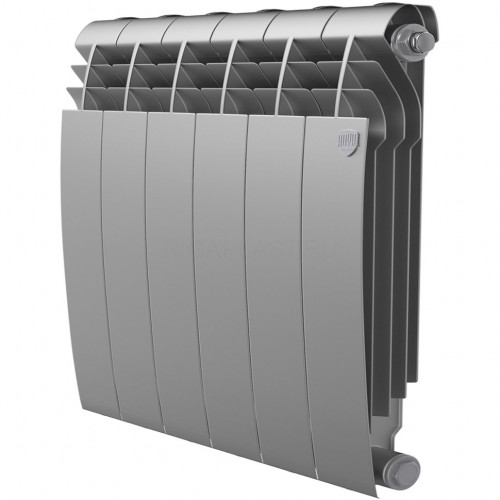 Радиатор биметаллический Royal Thermo BiLiner Silver Satin 500 6 секций, боковое подключение