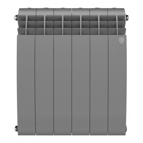 Радиатор биметаллический Royal Thermo BiLiner Silver Satin 500 6 секций, боковое подключение