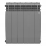 Радиатор биметаллический Royal Thermo BiLiner Silver Satin 500 6 секций, боковое подключение