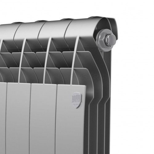 Радиатор биметаллический Royal Thermo BiLiner Silver Satin 500 6 секций, боковое подключение
