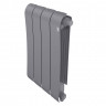 Радиатор биметаллический Royal Thermo Infinity 500 Silver Satin 4 секции, нижнее подключение VR80