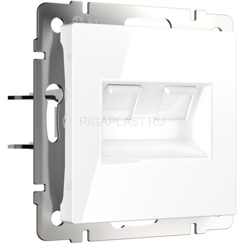 Розетка двойная Ethernet RJ-45 Werkel (белый) W1181101