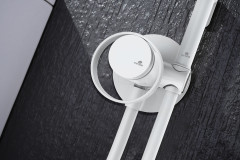 Смеситель с гигиеническим душем GANZER GZ19157-F, скрытый монтаж, белый