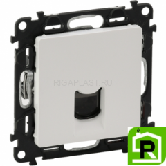Розетка RJ-45 Legrand Valena Life 753070+755410 Белая