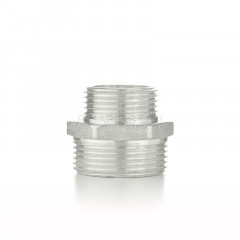 Ниппель переходной ELSEN НН 1/4"×1/2", латунь с оловянным покрытием (TIN), EBF29.1412T