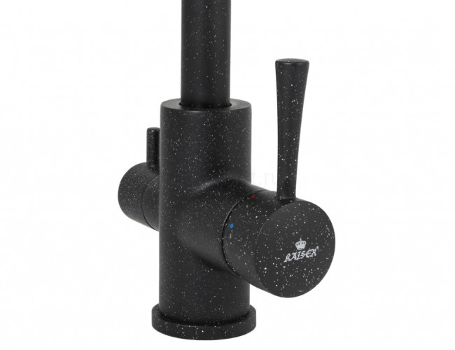 Смеситель для кухни Merkur Black Marble с подачей фильтрованной воды KAISER 26044-12