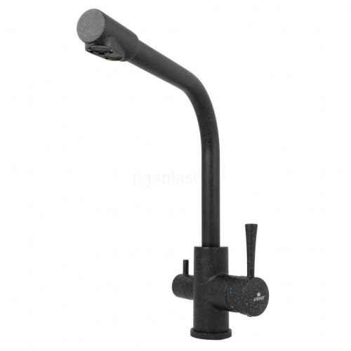 Смеситель для кухни Merkur Black Marble с подачей фильтрованной воды KAISER 26044-12