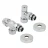 Набор термостатический осевой 1/2" Zeissler 15мм М30х1,5 (Хром)