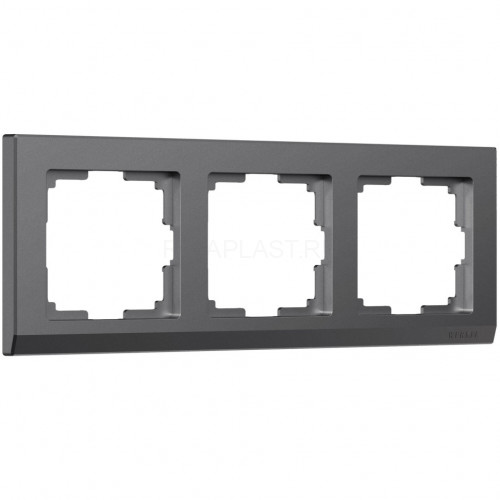 Рамка на 3 поста Werkel Stark (графит матовый) W0031864