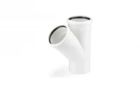 Тройник канализационный RAUPIANO 50/40/45° REHAU