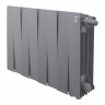 Радиатор биметаллический Royal Thermo PianoForte 300 Silver Satin 8 секций, нижнее подключение VDR80
