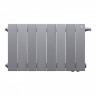 Радиатор биметаллический Royal Thermo PianoForte 300 Silver Satin 8 секций, нижнее подключение VDR80